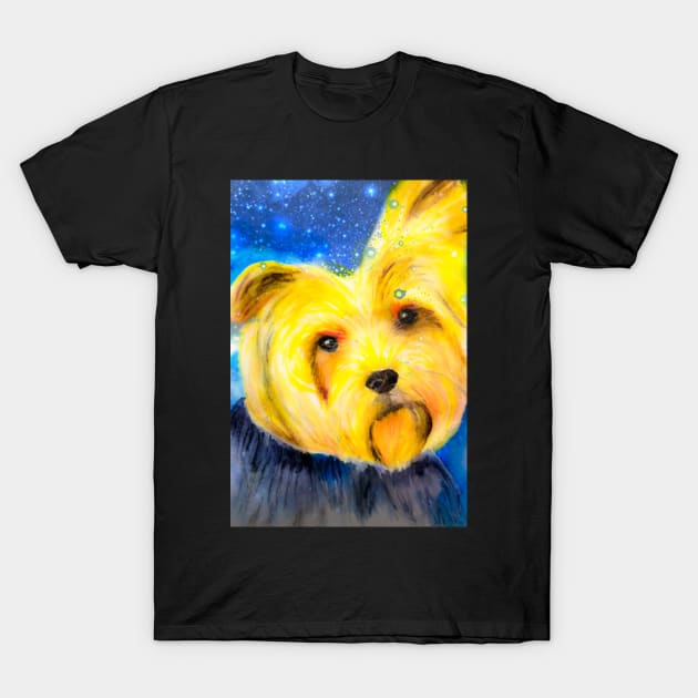 Yorkie T-Shirt by teenamarie23art